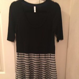 Black and White Sweater Dress